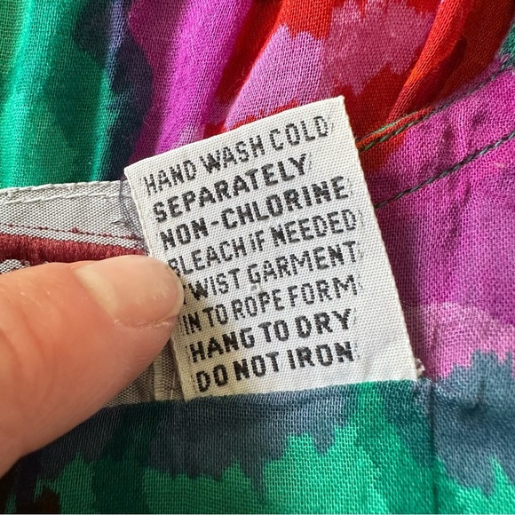 Vintage Midi Maxi Dress 100% Cotton Floral Sz S - Picture 10 of 10